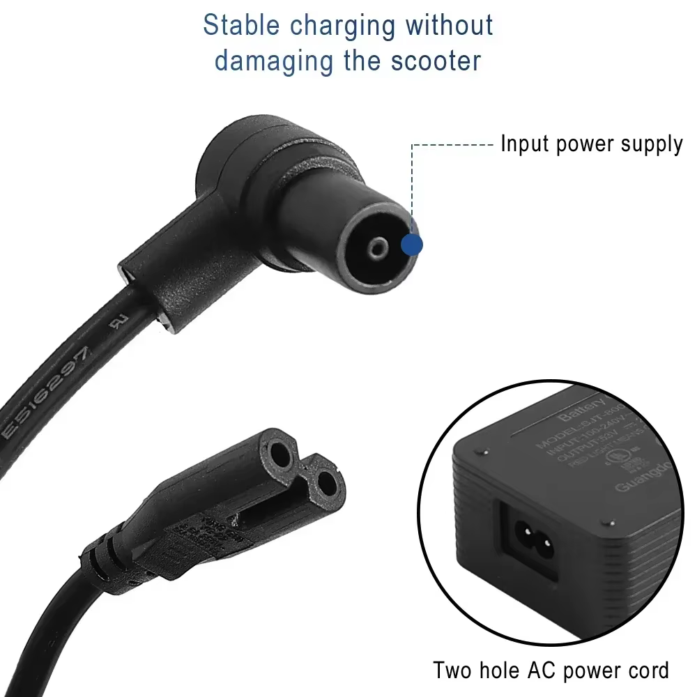 Chargeur de trottinette électrique 53V 2.3A pour Xiaomi Scooter 4 Ultra/4 Pro 2ème génération/ 5/5pro pour Navee S65/S60/S40/N65i ST3/ST3 Pro