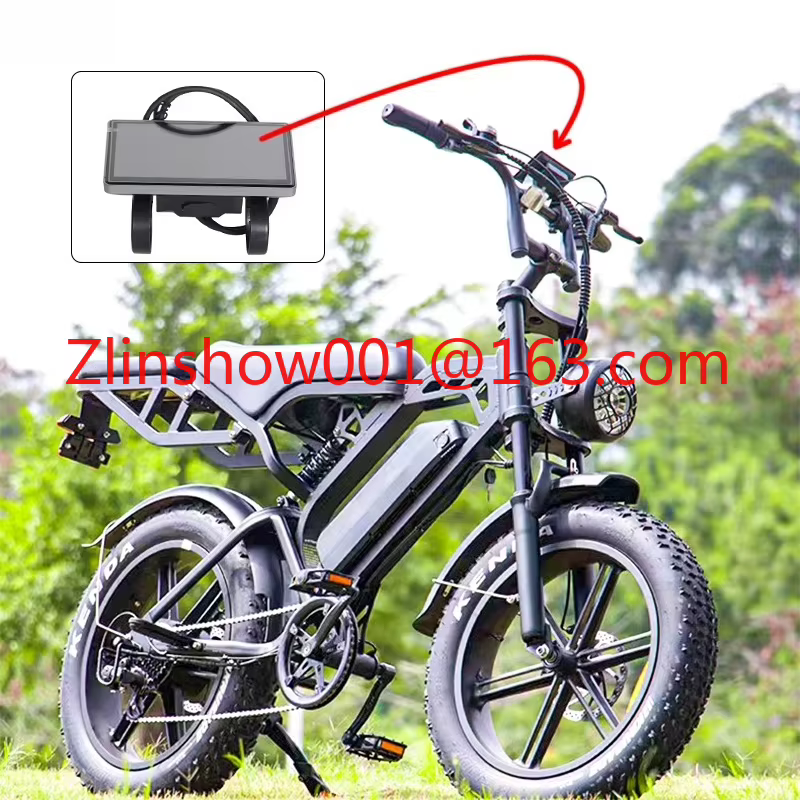 Fat Bike 2025 5.0 Version US avec écran LCD, NFC, code et tableau de bord pour E-Bike V8/V8 Pro, écran NFC