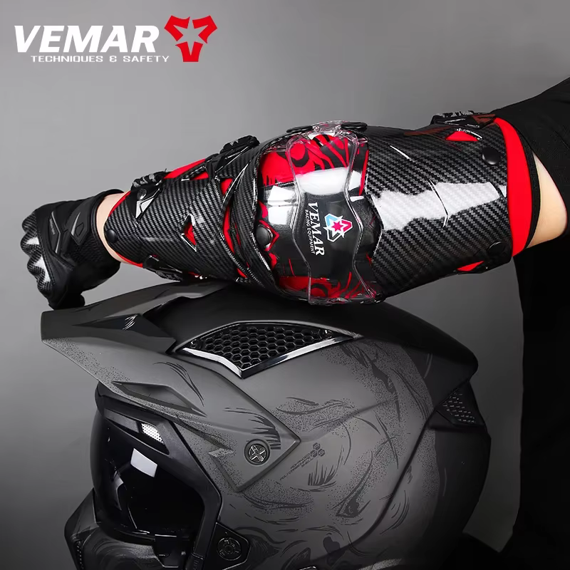VEMAR E-18H coudières Moto réglable Moto Protection sécurité coudières Moto hors route course cavalier coudière protecteur