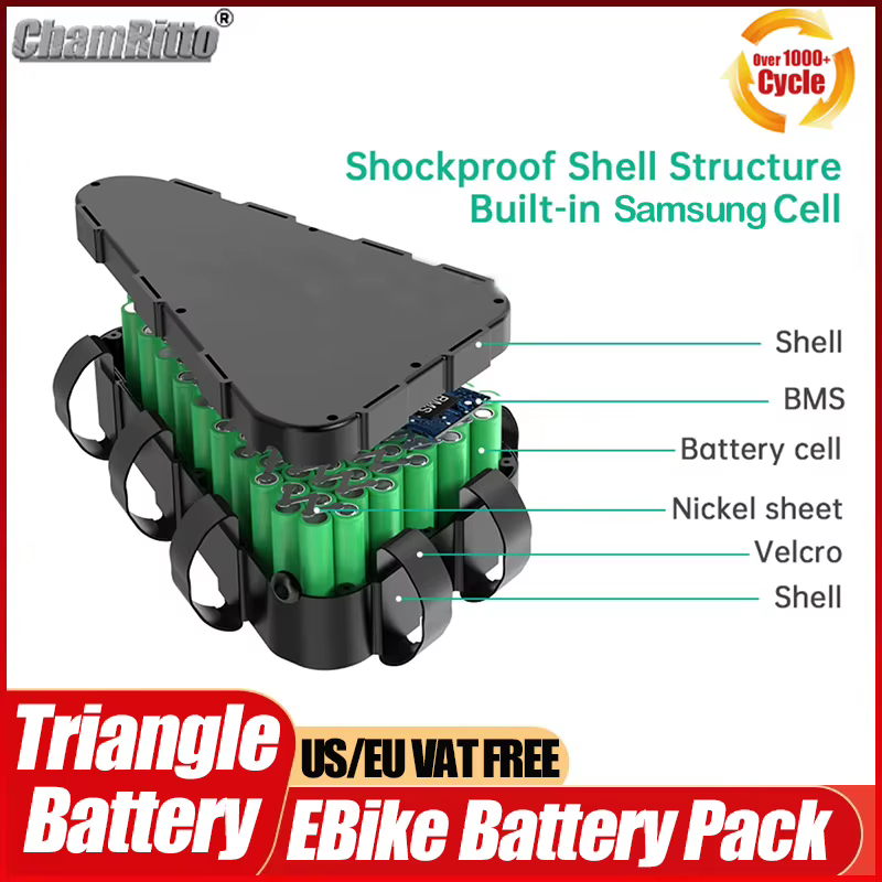 Batterie triangulaire pour vélo électrique