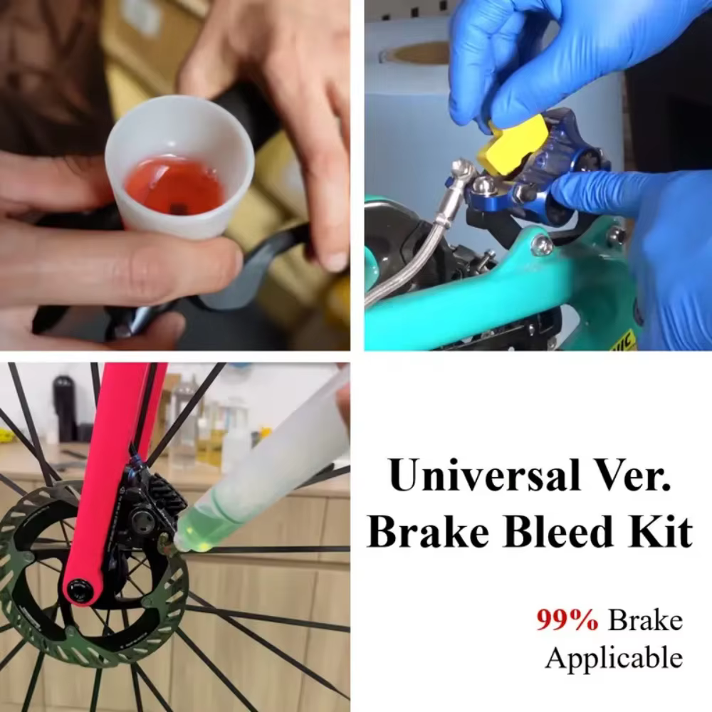 Kit de purge d'huile et d'entretien des freins à disque hydrauliques pour vélo électrique et trottinette