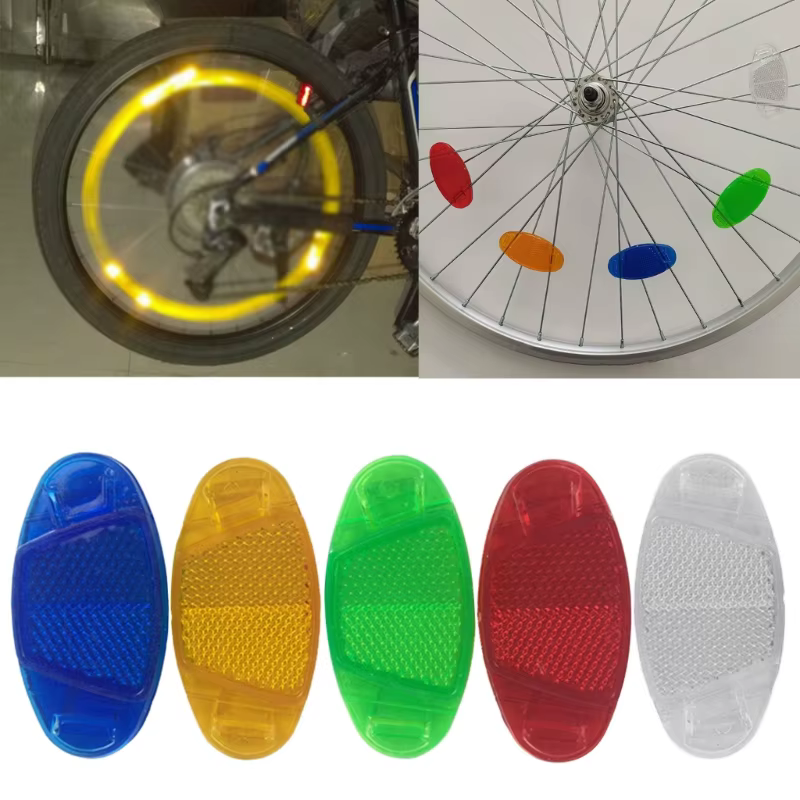 Réflecteurs roues vélo, 8 pièces, réflecteurs rayons vélo, réflecteurs roue