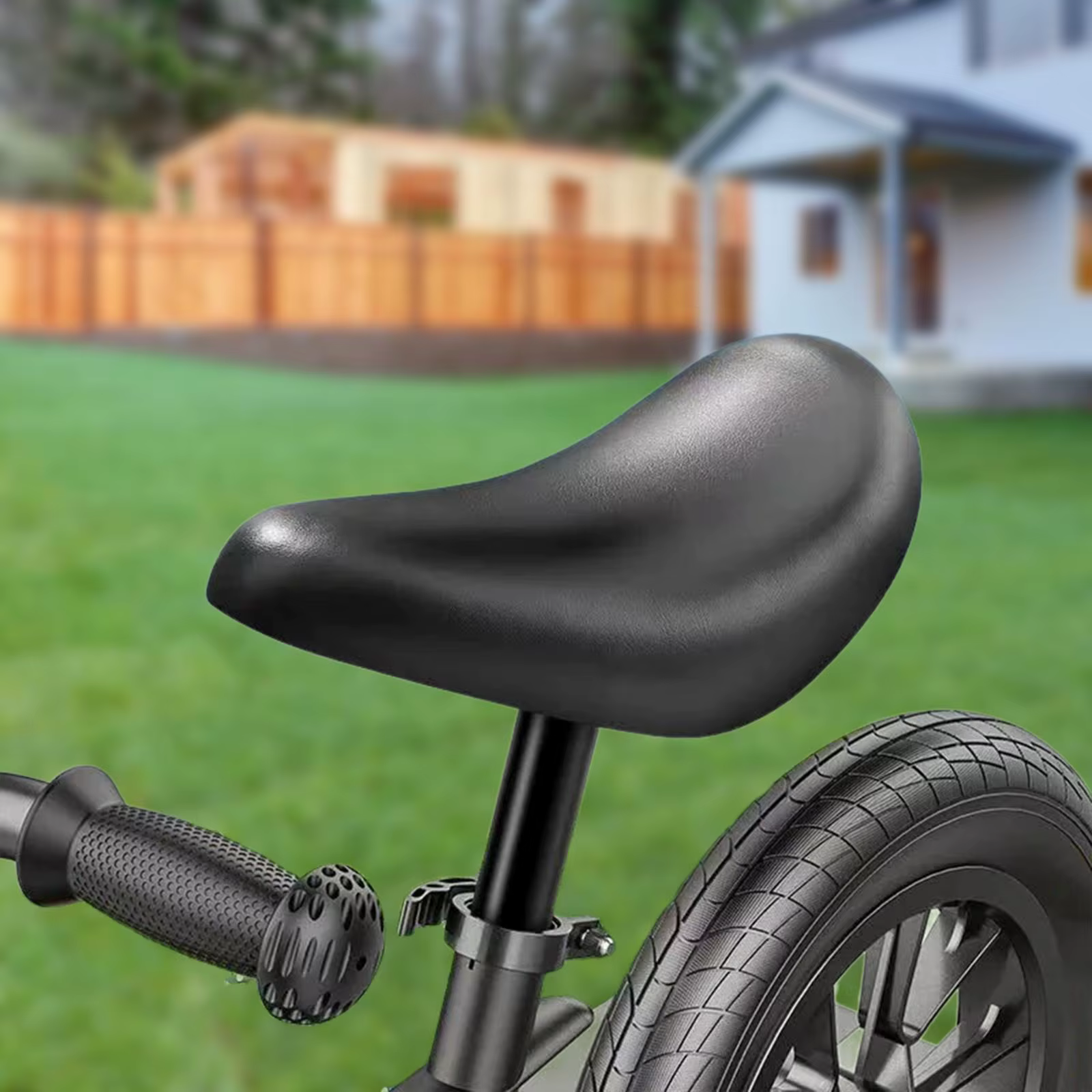 Siège de vélo pour enfants antidérapant avec barre de tige de selle