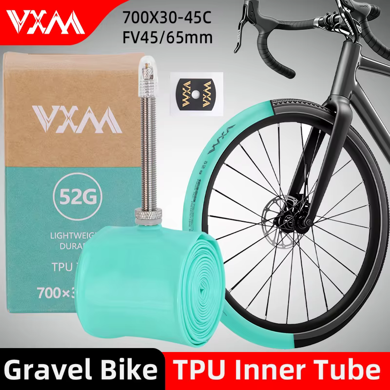 Chambres à air de vélo de route VXM ultra-légères en TPU 700x30-45C