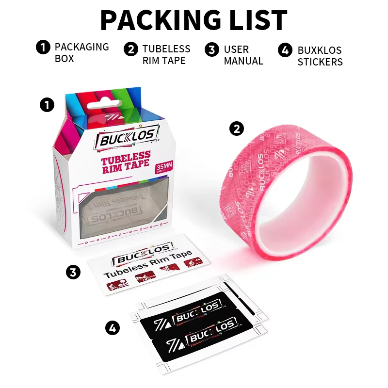 BUCKLOS – bandes de jante de vélo Tubeless