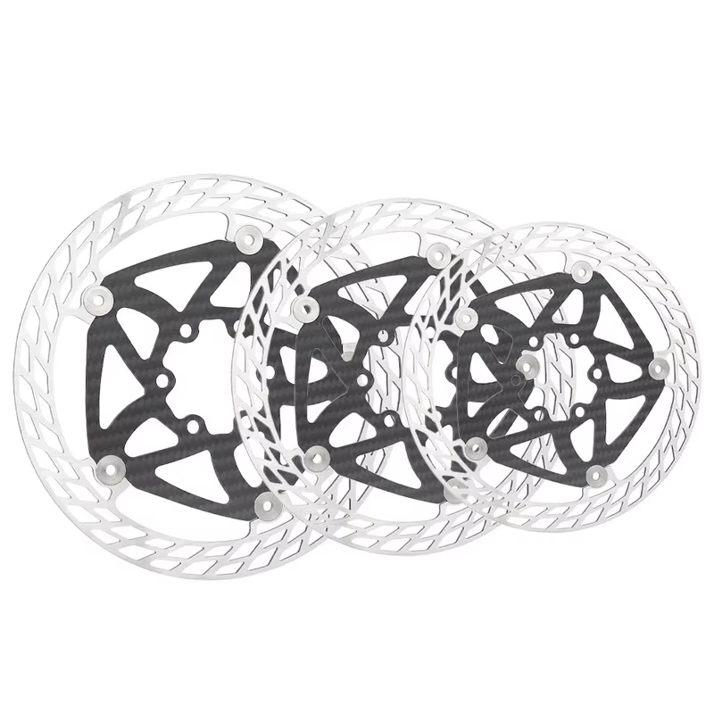 TTPRO Frein à disque de vélo ultraléger en fibre de carbone 140 mm 160 mm 180 mm avec rotors à 6 boulons