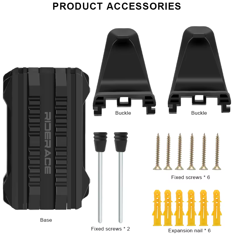 RIDERACE vélo support de stationnement boucle réglable vtt