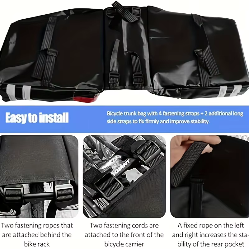 Grand sac de porte-bagages pour vélo