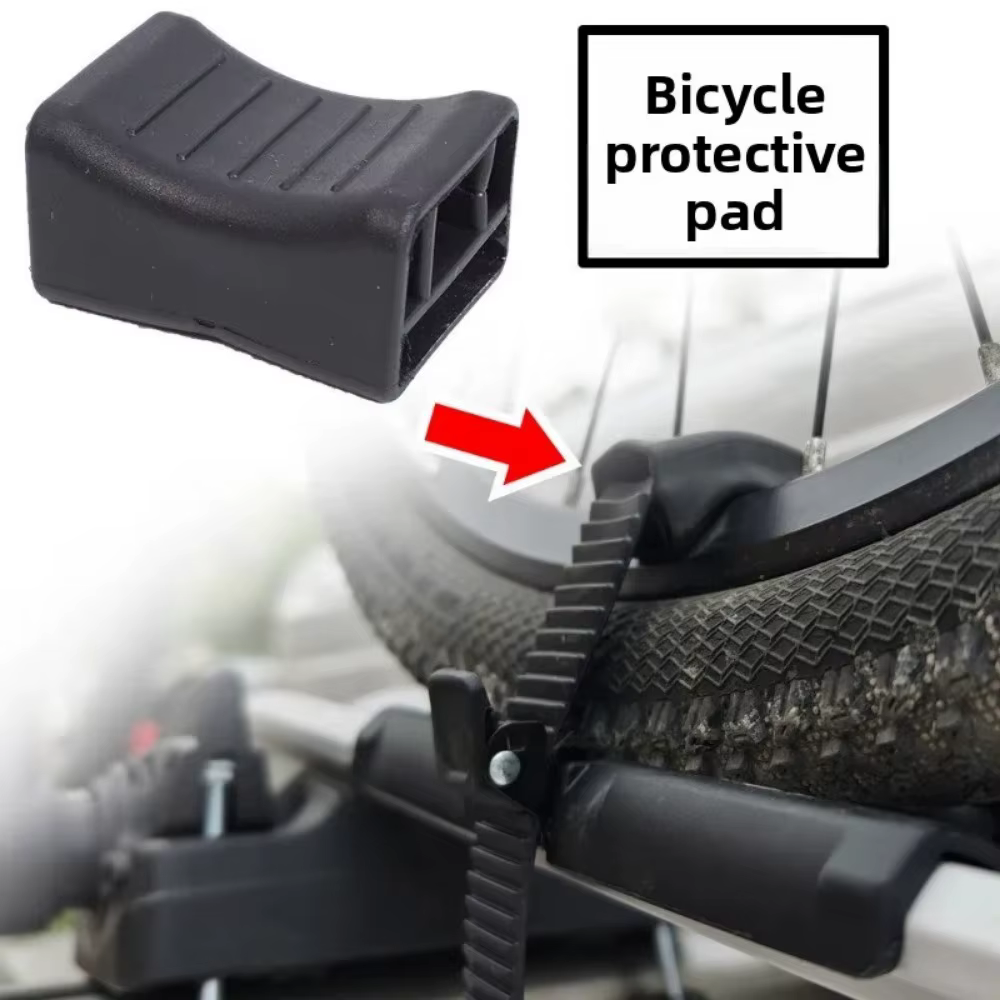 2 sangles adaptatrices de roue de vélo pour porte-vélos de toit avec coussin de protection pour cadre