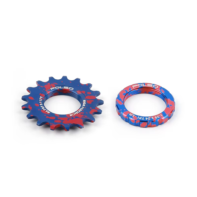 POLBUCBLUE et ROUGE Partners Gear Vélo Roue Libre AL-7075 13T 14T 15T 16T 17T 18T 20T Unique Vitesse Fixie