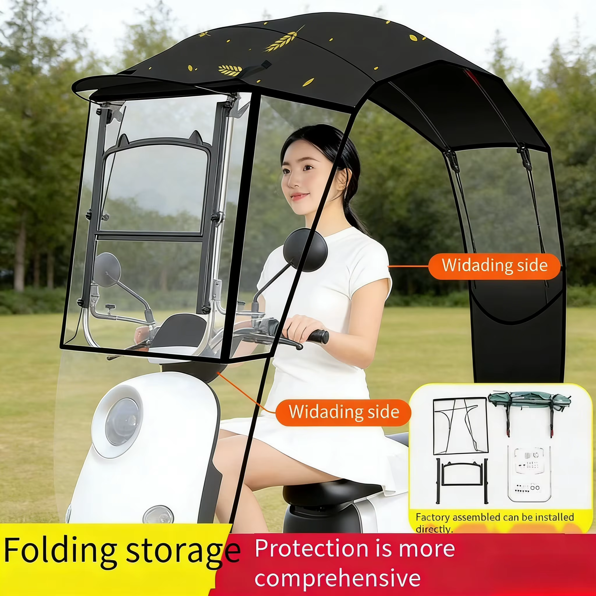 Auvent universel pour scooter électrique