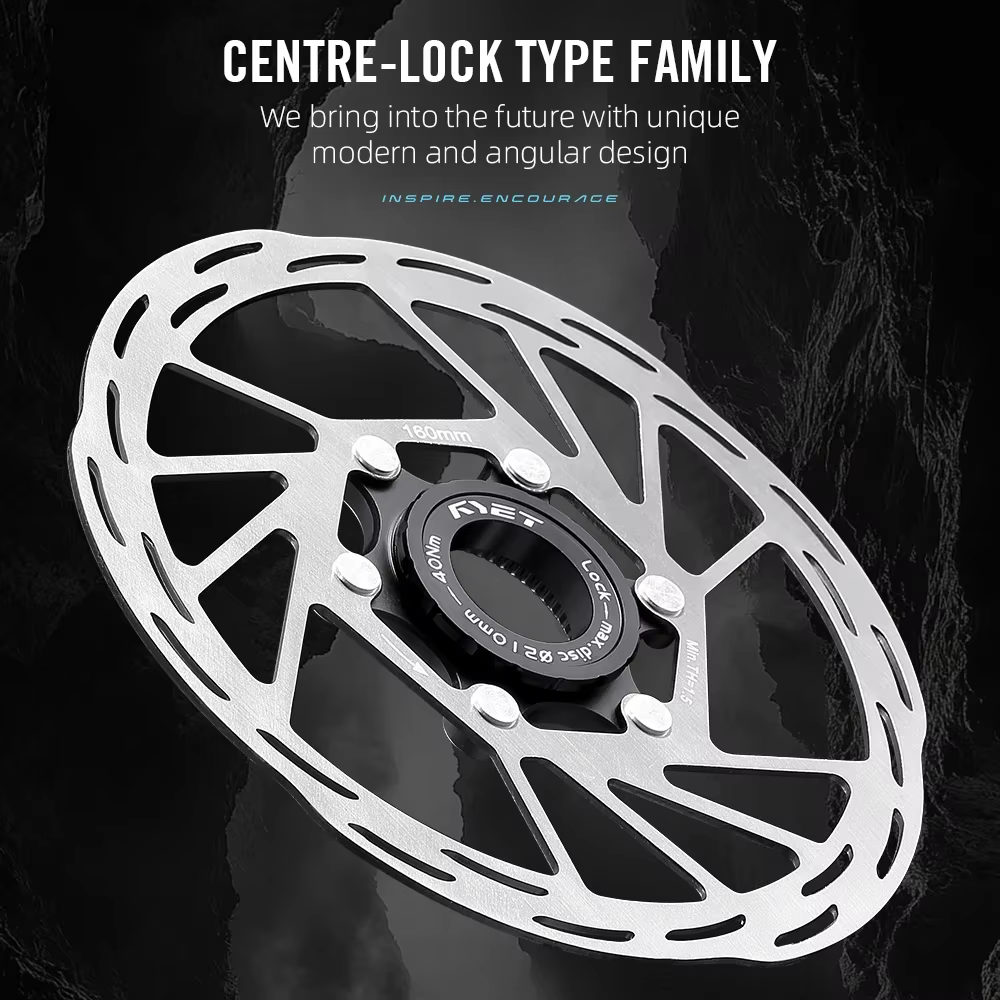 RYET Centerlock Rotor flottant 160 180 200mm-Ice Tech Dissipation thermique VTT descente e-bike frein à disque Anti-déformation silencieux