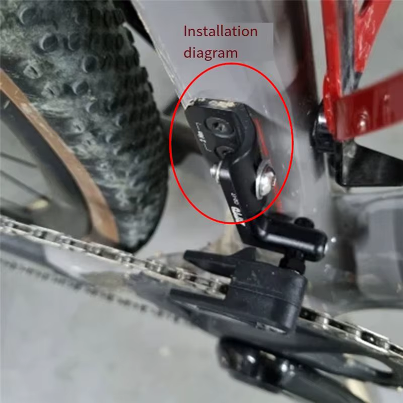 ZTTO Patte de dérailleur avant en alliage d'aluminium compatible cadre carbone fixation directe pour vélos de gravier