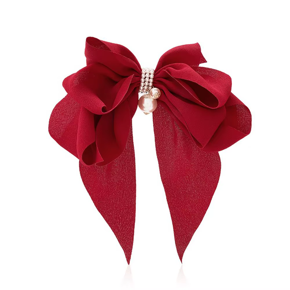 Accessoires de cheveux pour filles et femmes, coiffure, gros nœud, pinces queue de cheval, ruban