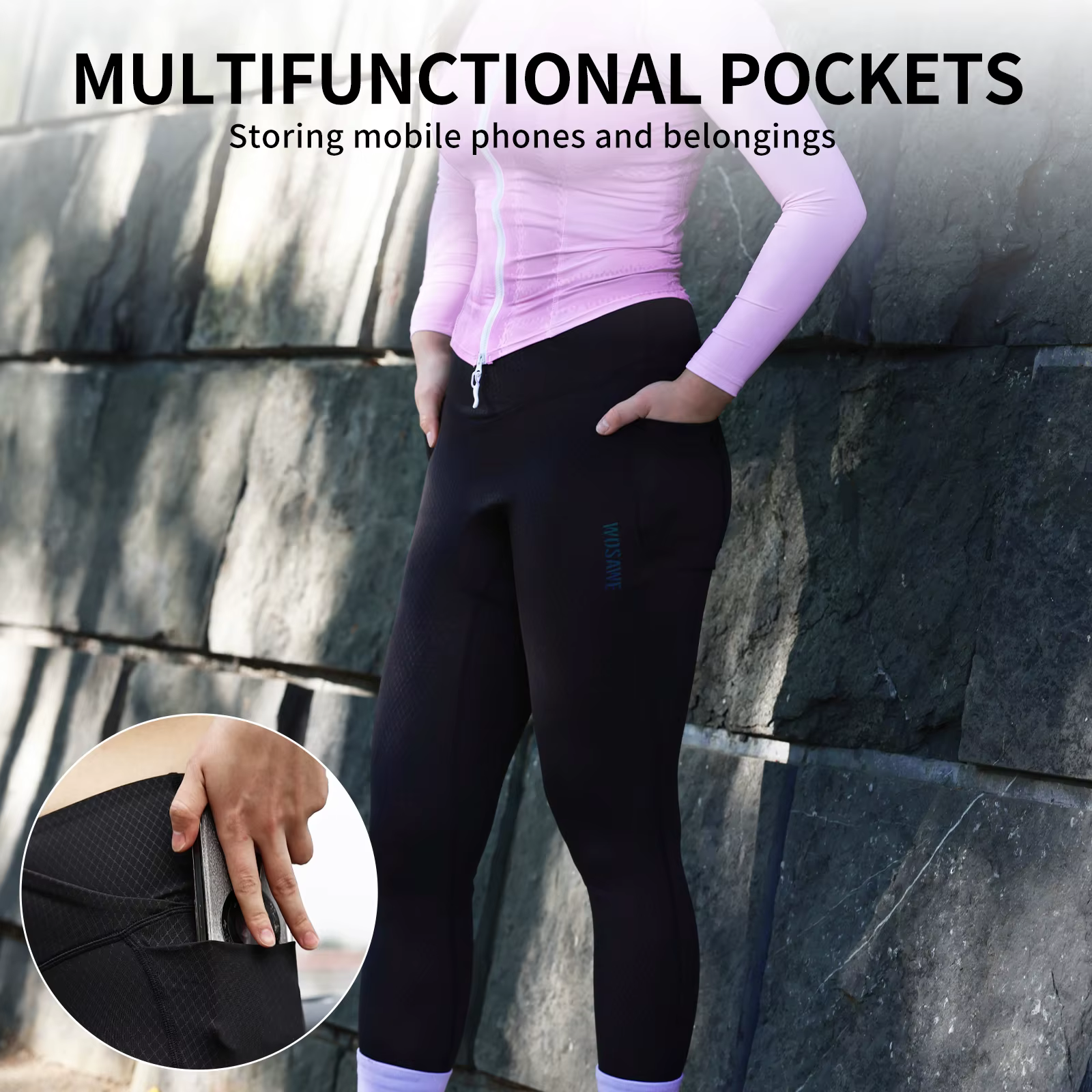 WOSAWE femmes pantalons de cyclisme VTT