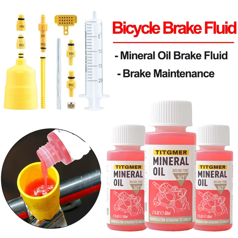1/2/3/4/5/6PC 60ML frein de vélo système d'huile minérale fluide cyclisme VTT liquide