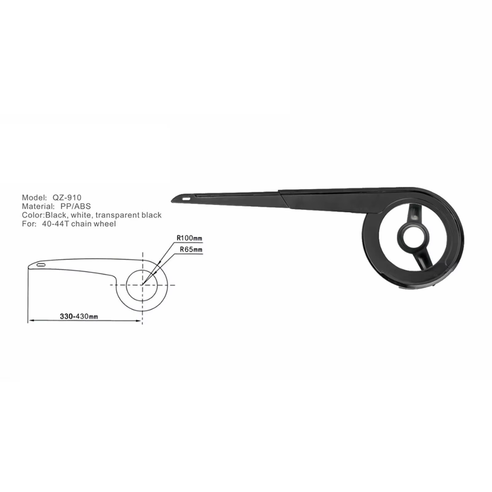 Garde-chaîne de vélo remplacement Durable couverture de chaîne