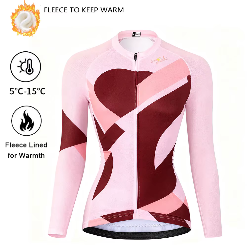 Veste de cyclisme doublée polaire pour femme