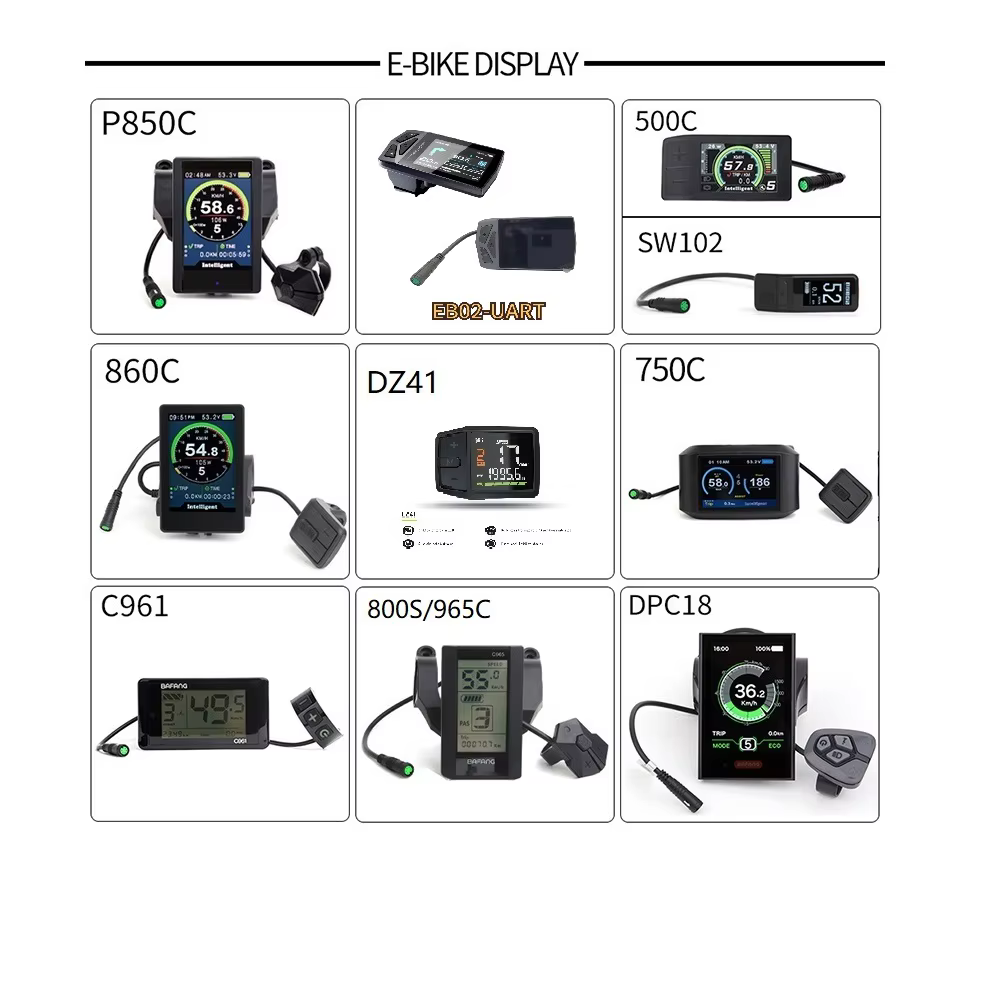 Ebike Bafang UART moteur d'entraînement central M315 M615 M215 BBS01 BBS02B 36V 48V 250W 350W 500W 48V750W vélo électrique