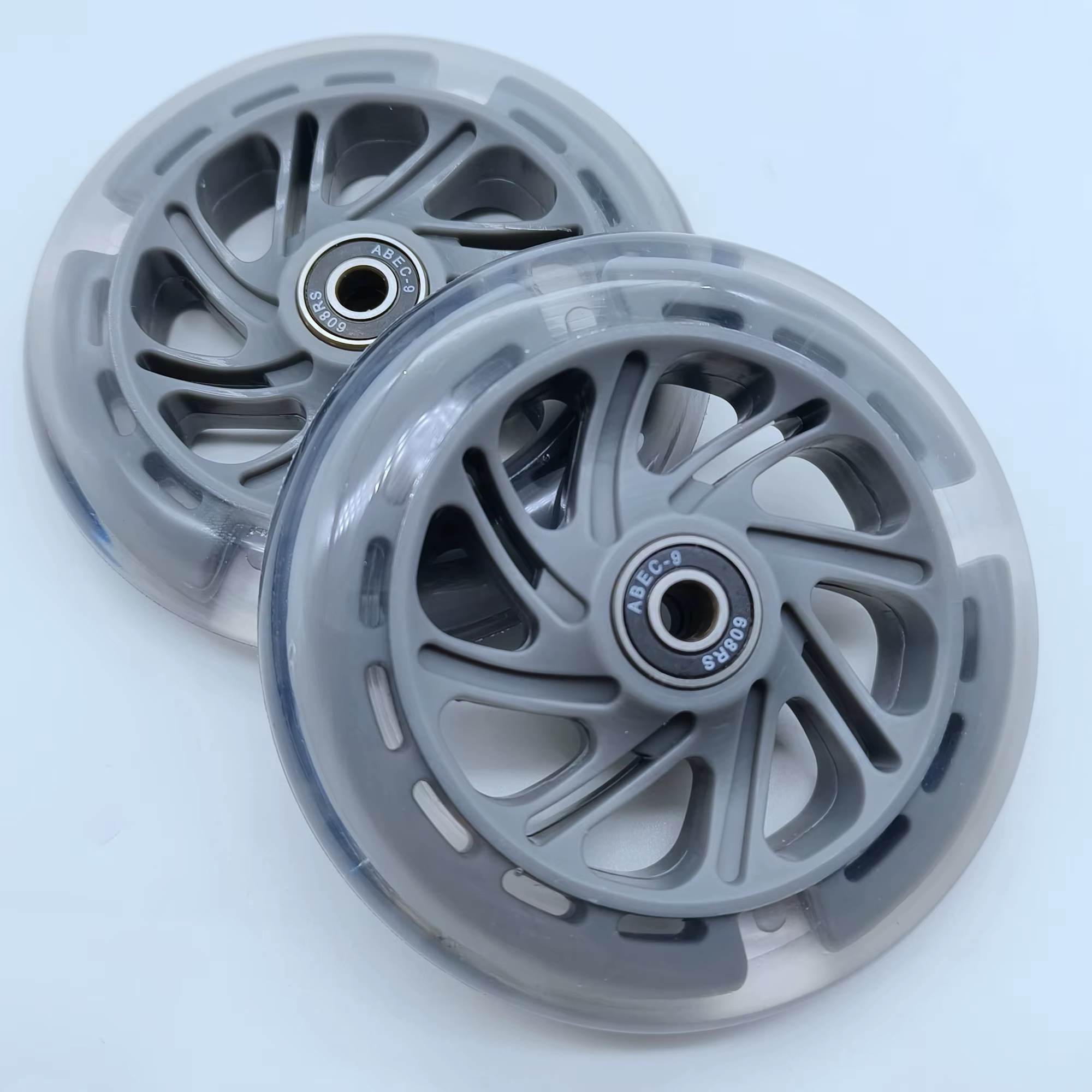 Roue d'éclairage de roue de Scooter clignotante 120x24mm 2 roues/lot