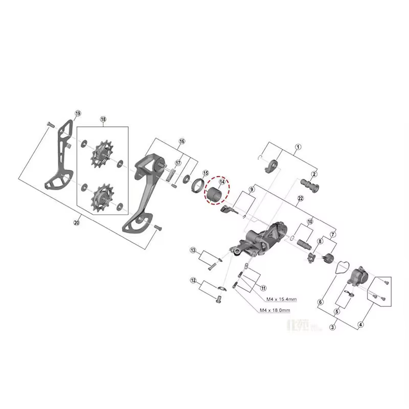 VTT vélo de route DEORE SLX XT XTR 105 Ultegra DA dérailleur M8100 M9100 R7000 R8000 R9100 R7150 R8150 R9250 accessoire à ressort detension