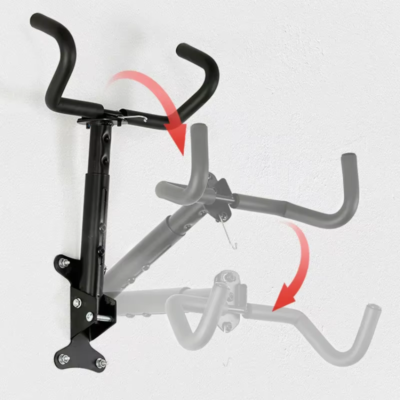 Support mural pliable et réglable pour vélo de route et VTT