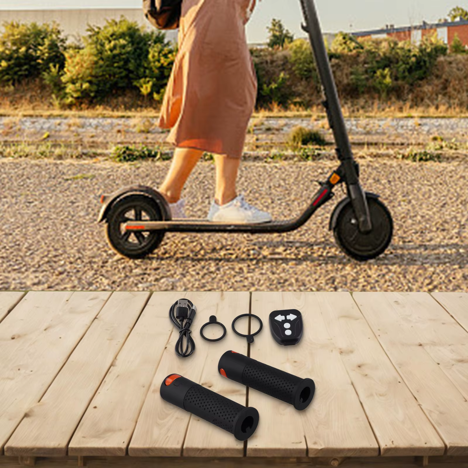 Poignées de guidon intelligentes avec clignotants pour trottinette électrique Xiaomi M365 Pro 2 Mi3 – Application