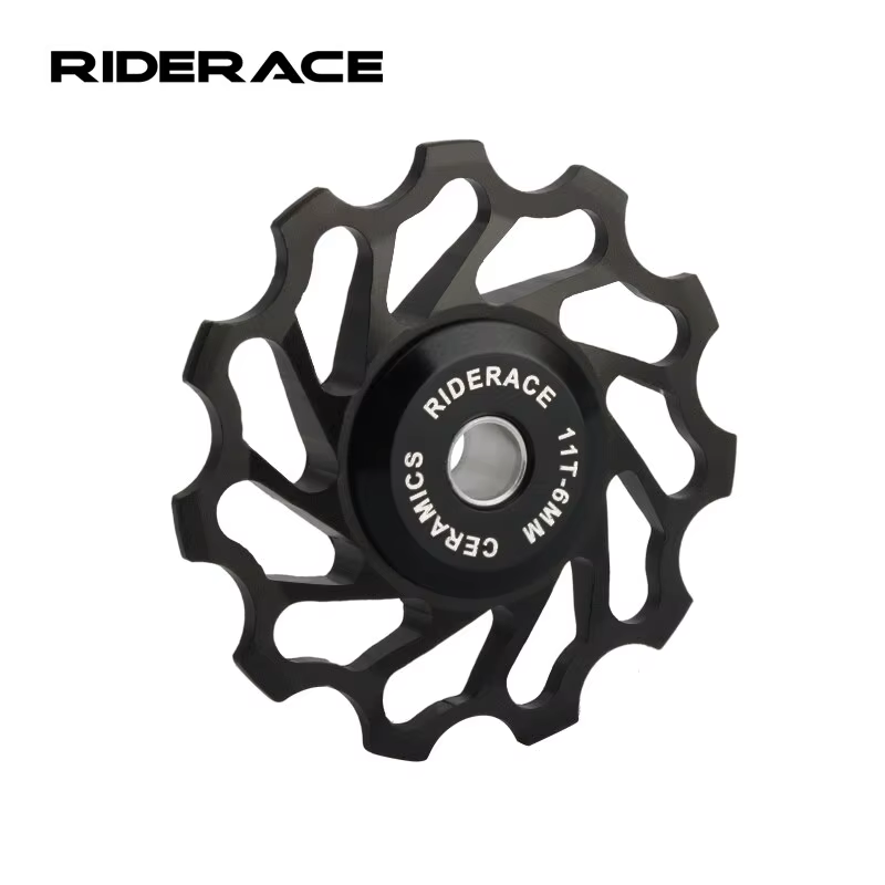RIDERACE-Poulie de dérailleur arrière en céramique, roulement de guidage 11T, poulie jockey pour vélo de route, pièce VTT, AL7075, 4mm, 5mm, 6mm