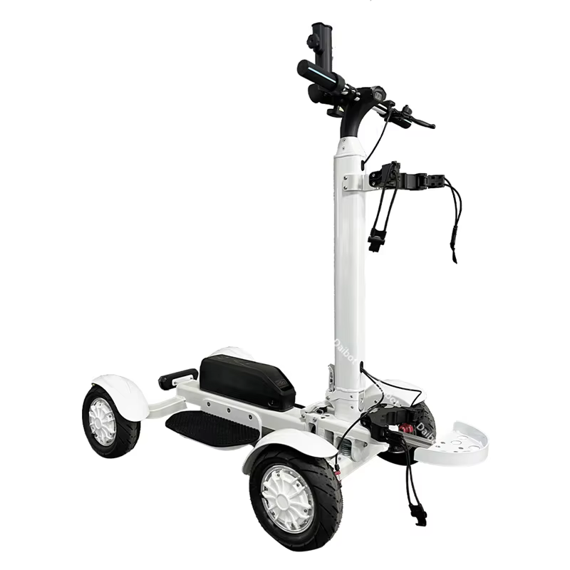 Trottinette électrique puissante et solide amovible avec chariot de Golf 4 roues Scooters électriques Scooter de mobilité de voyage tout Terrain