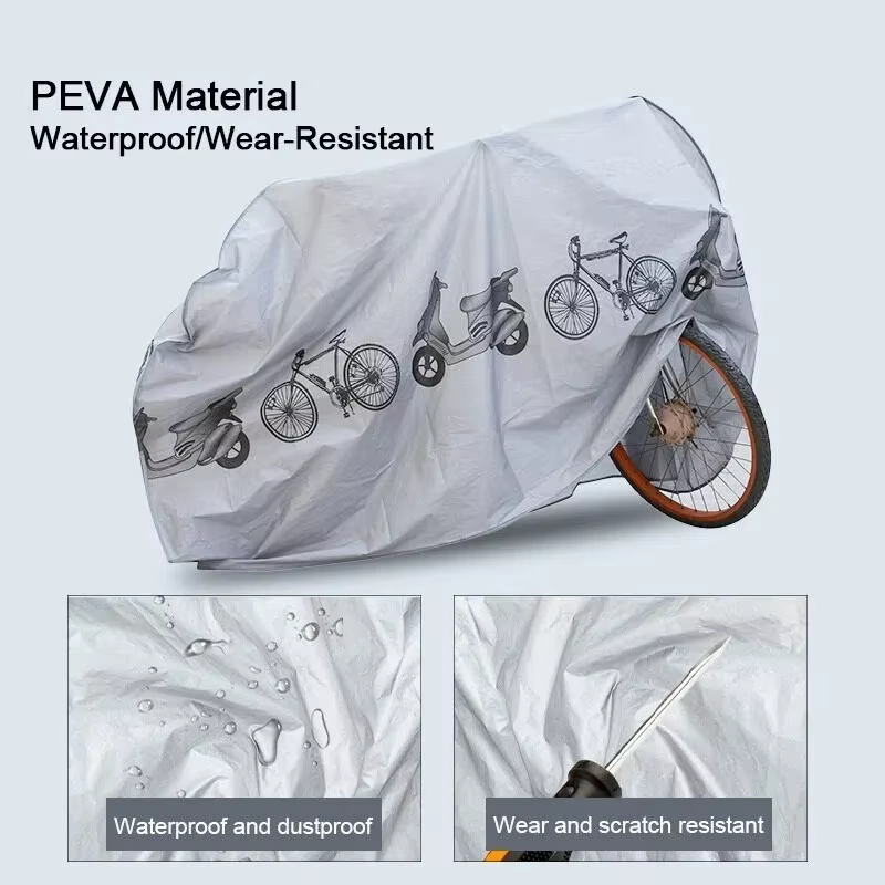 Housse de protection pour vélo et moto, imperméable, anti-poussière, anti-UV, protection extérieure, housse de vélo tout-terrain, accessoires de vélo toutes saisons