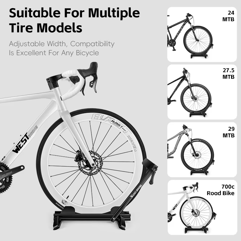 WEST BIKING – support de stationnement de vélo Double pôle