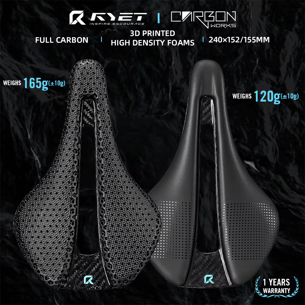 Selle de vélo entièrement en carbone imprimée en 3D
