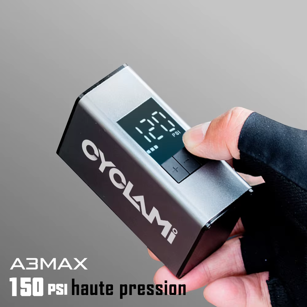 Alliage d'aluminium 150 PSI pompe électrique Portable vélo Air Rechargeable gonfleur de pneu Schrader Presta Valve