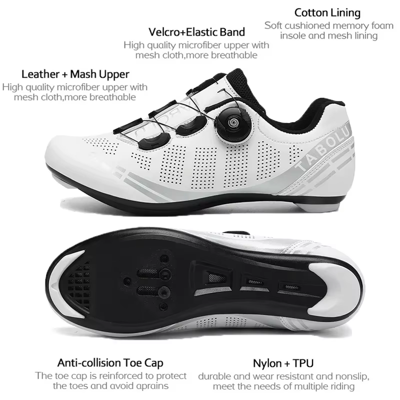 Chaussures de cyclisme professionnelles pour hommes