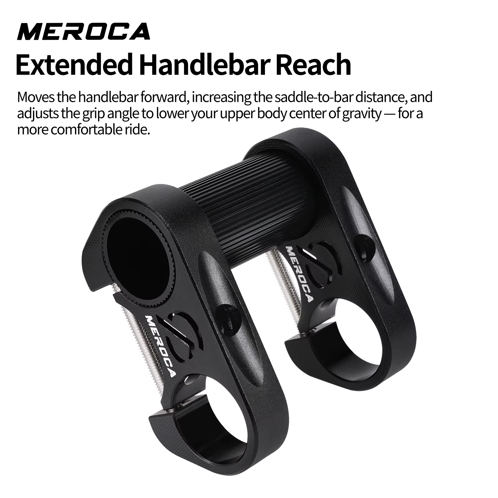 Prolongateur de potence double MERCOCA pour guidon droit de 25