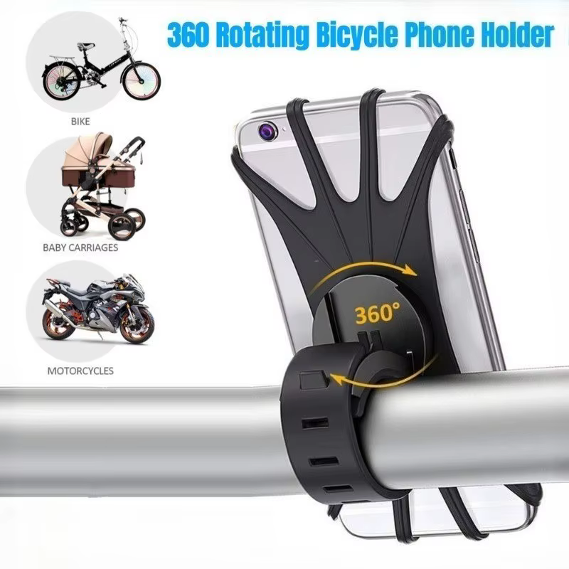 Support de téléphone de vélo en Silicone moto pour IPhone 13 11 pro max 7 8 15 14X16 12 support de téléphone portable vélo GPS Clip montage rapide