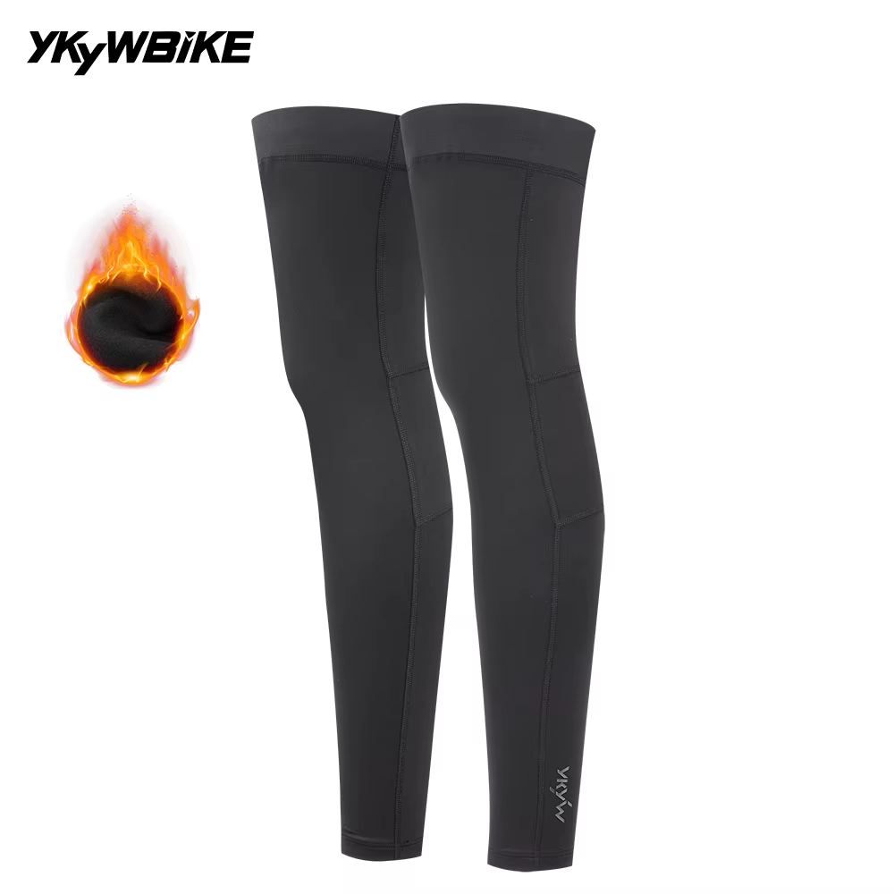 Ykywbike hiver cyclisme jambières thermique polaire antidérapant ultra-léger respirant Pro Team vtt vélo de route genou couverture