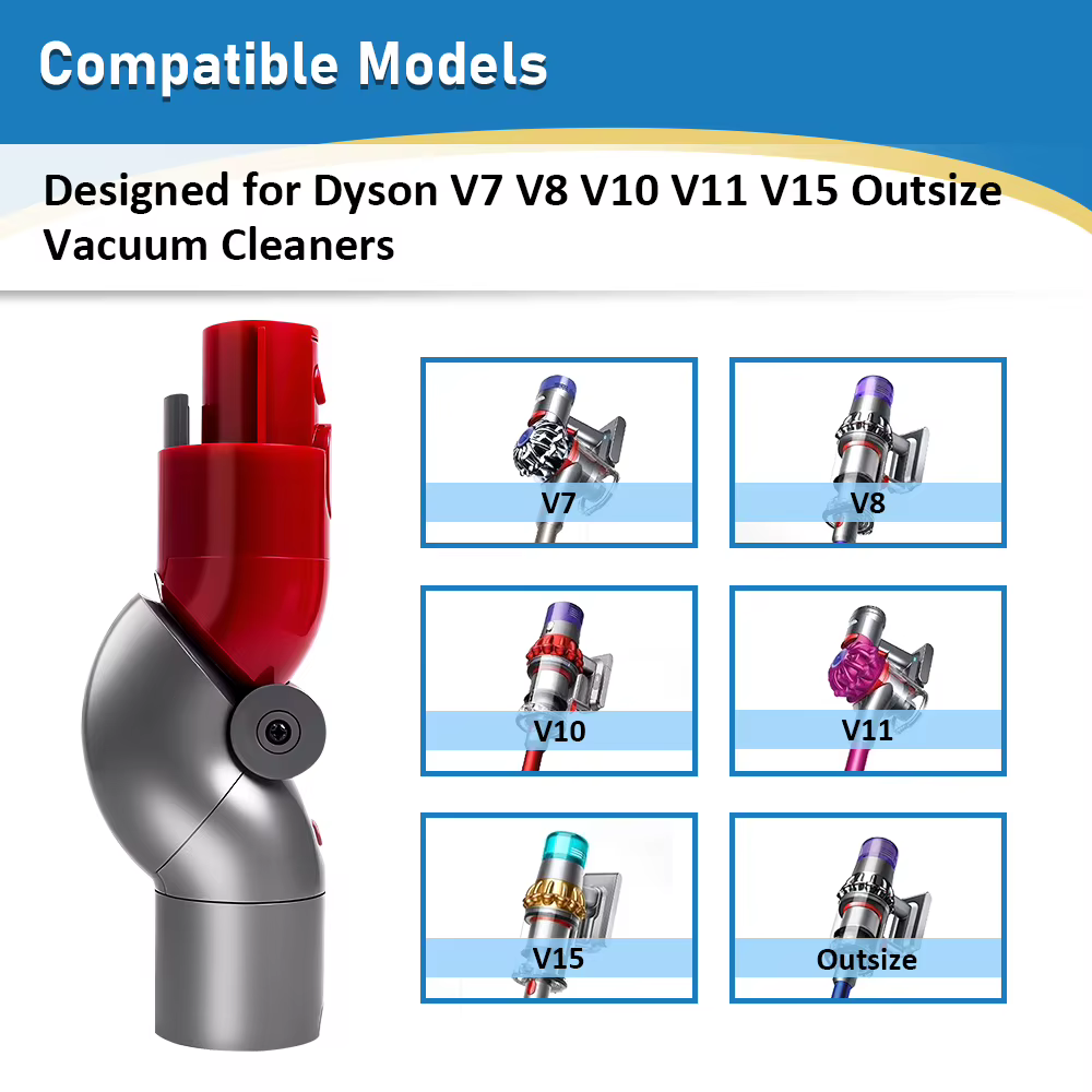Accessoires pour aspirateur Dyson V6 V7 V8 V10 V11 V12 V15 : brosse à rouleau souple, brosse pour sol, couvercle de bac à poussière, filtre de remplacement