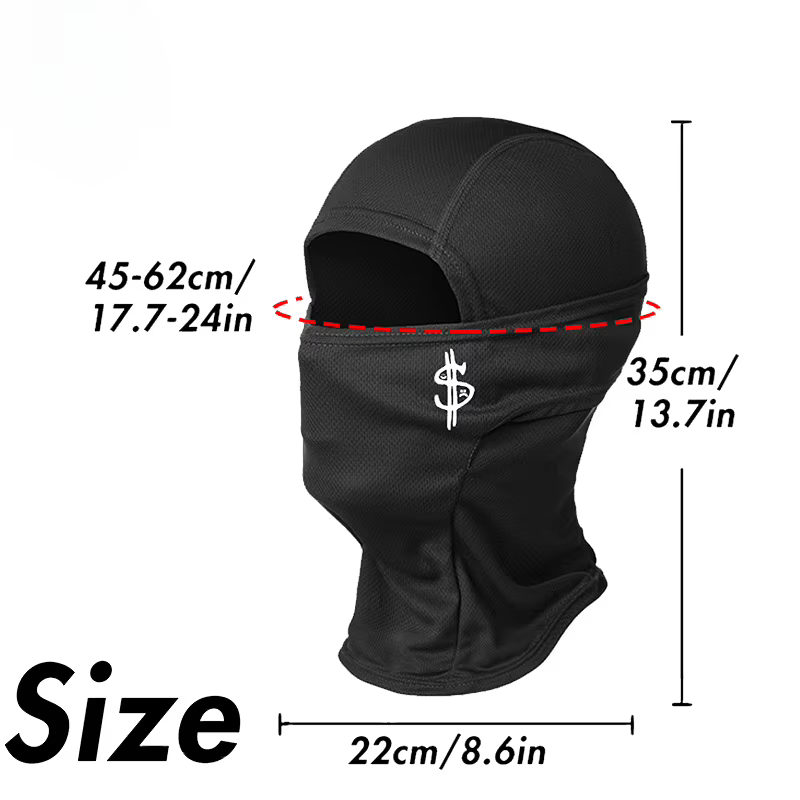 Balaclava intégrale classique respirante avec protection UV pour le cyclisme en extérieur