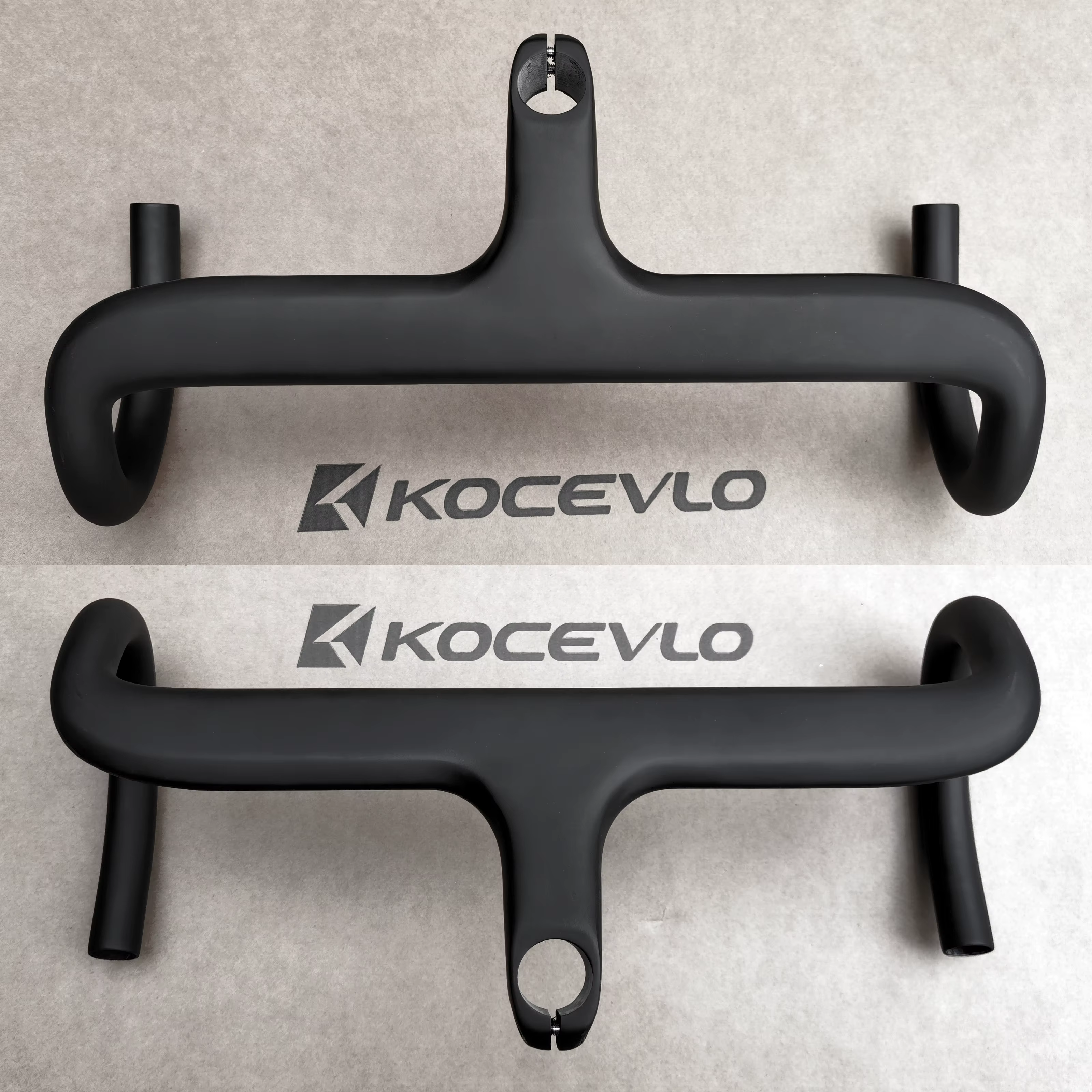 Guidon de vélo de route intégré en carbone KOCEVLO R03 avec entretoises