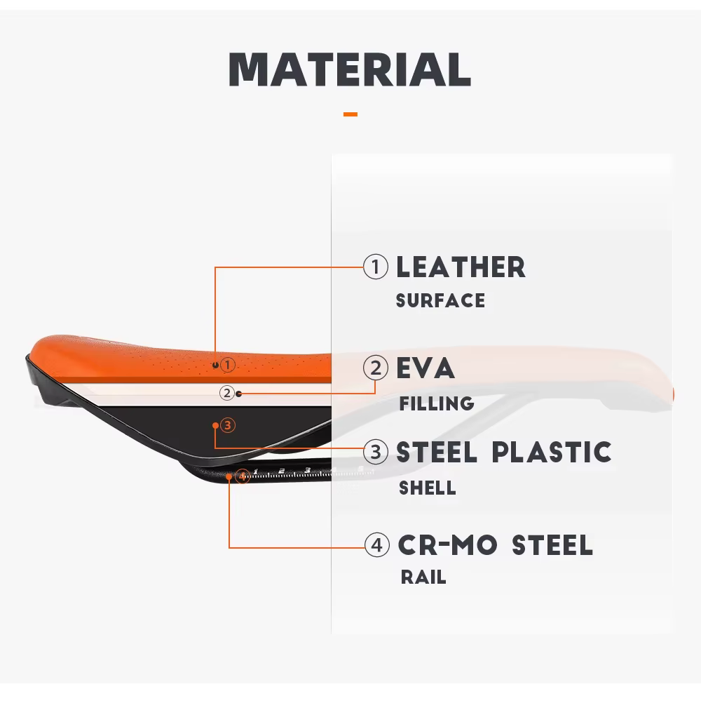 TOSEEK EVA ultraléger respirant confortable coussin de siège vélo course selle