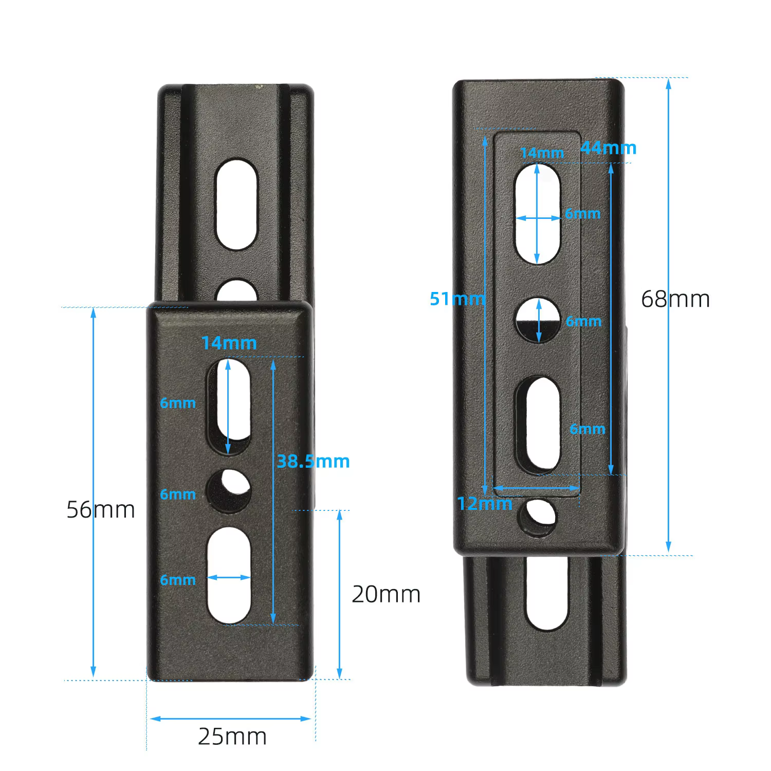 Support de vélo 20 mm, type « nez de cochon »