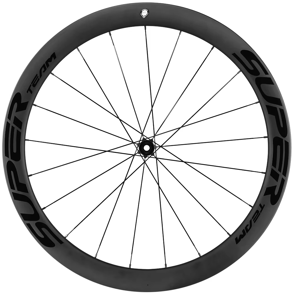 Jeu de roues de vélo de route SUPERTEAM en fibre de carbone 700C