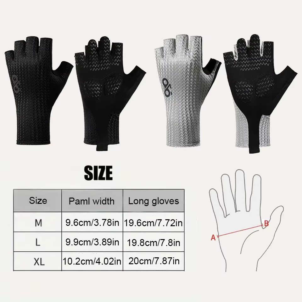 Gants de cyclisme demi-doigt respirants d'été