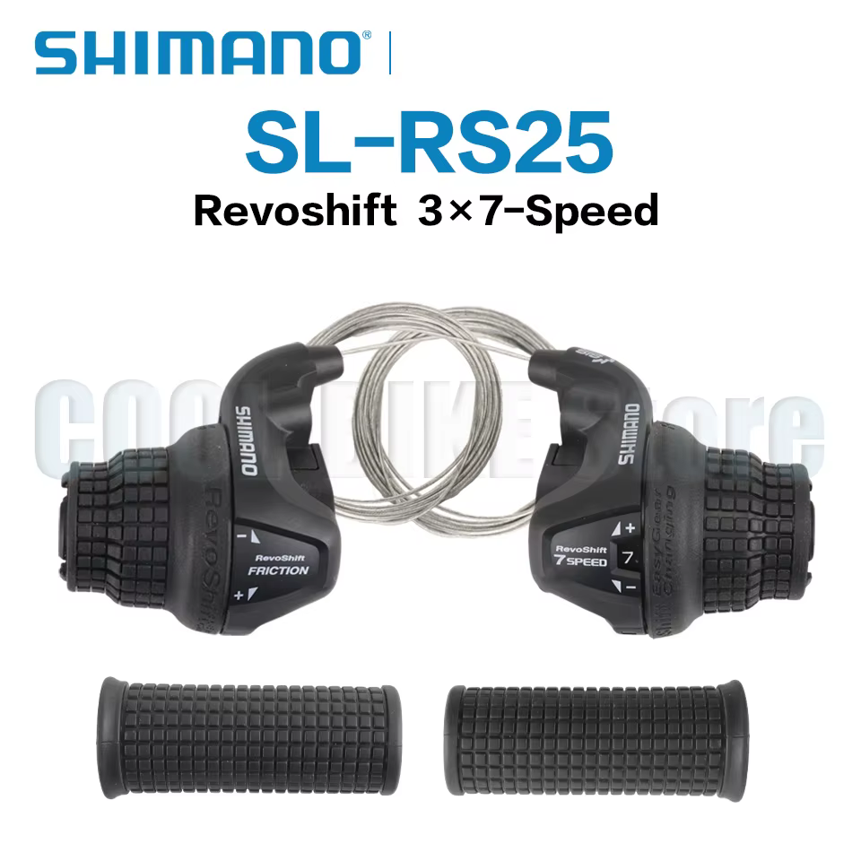 Levier de vitesses Shimano Tourney SL RS25 Revoshift pour vélo