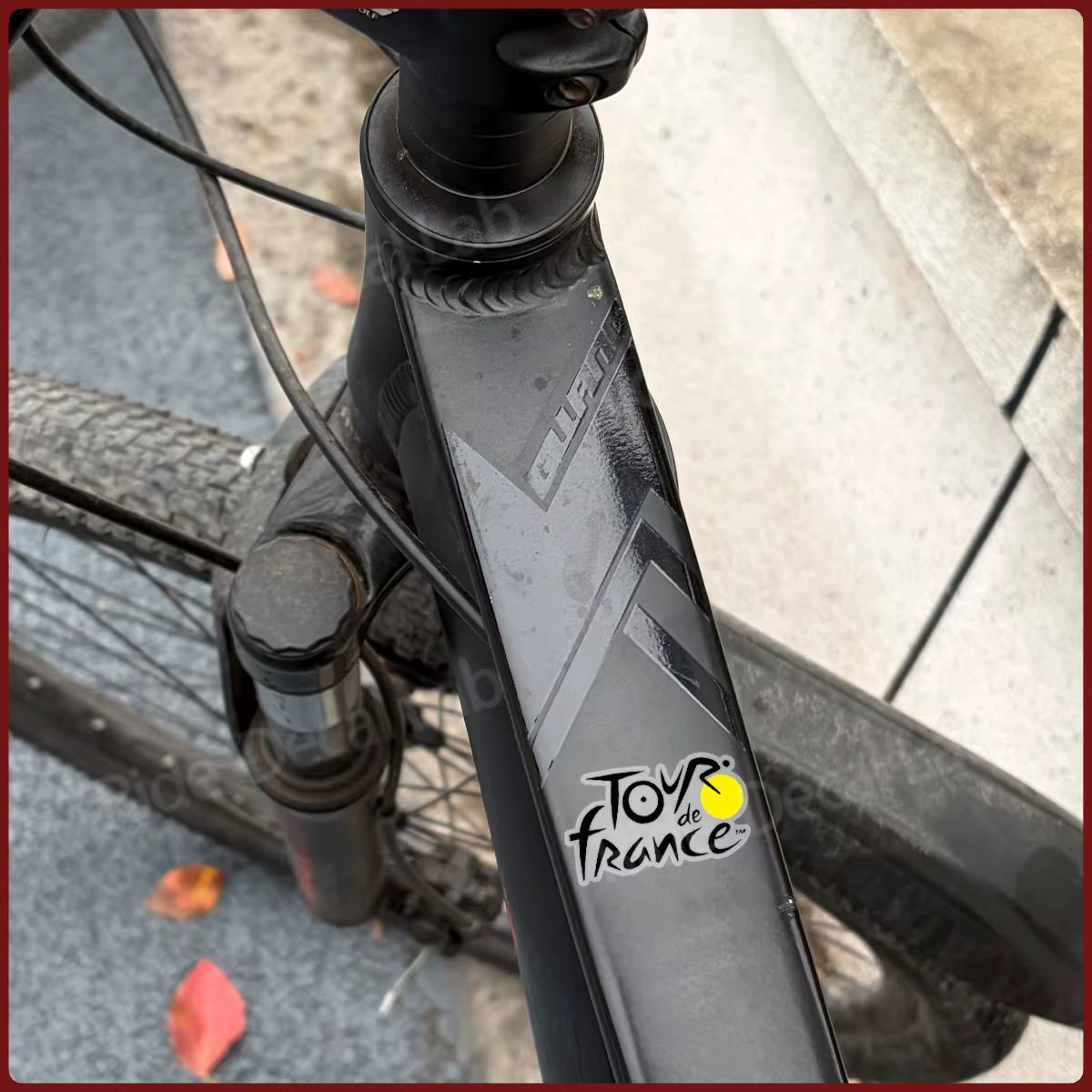 Autocollants de course cycliste 3D UV pour vélos de route
