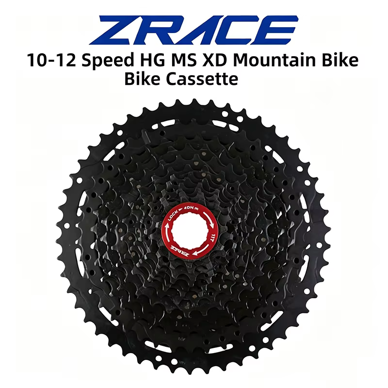 Cassette légère ZRACE ALPHA MTB pour vélo, 10s 11s 12s, 46T / 50T / 52T, Freehub HG / MS / XD