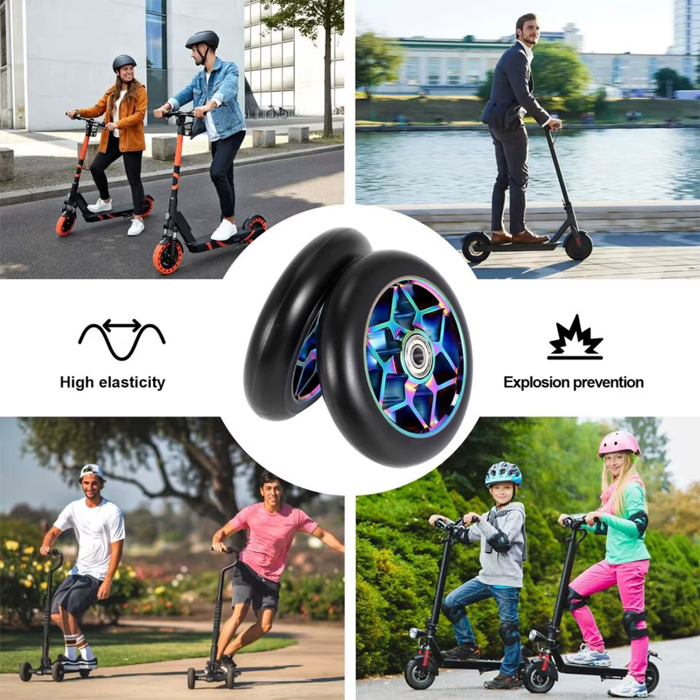 2 pièces 110mm roues de Scooter