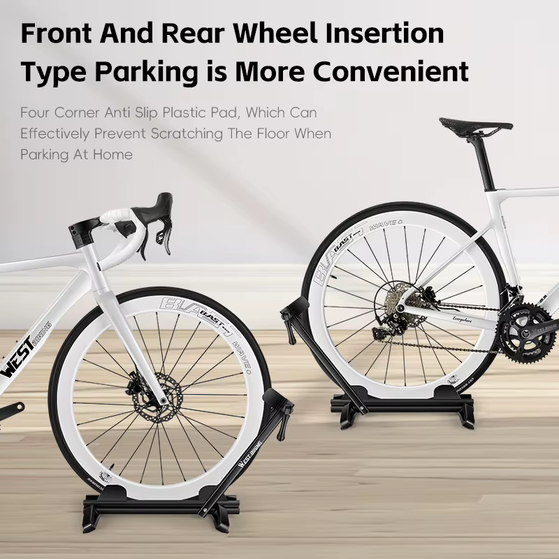 WEST BIKING-Support de stationnement pliable à double pôle T1 pour vélo