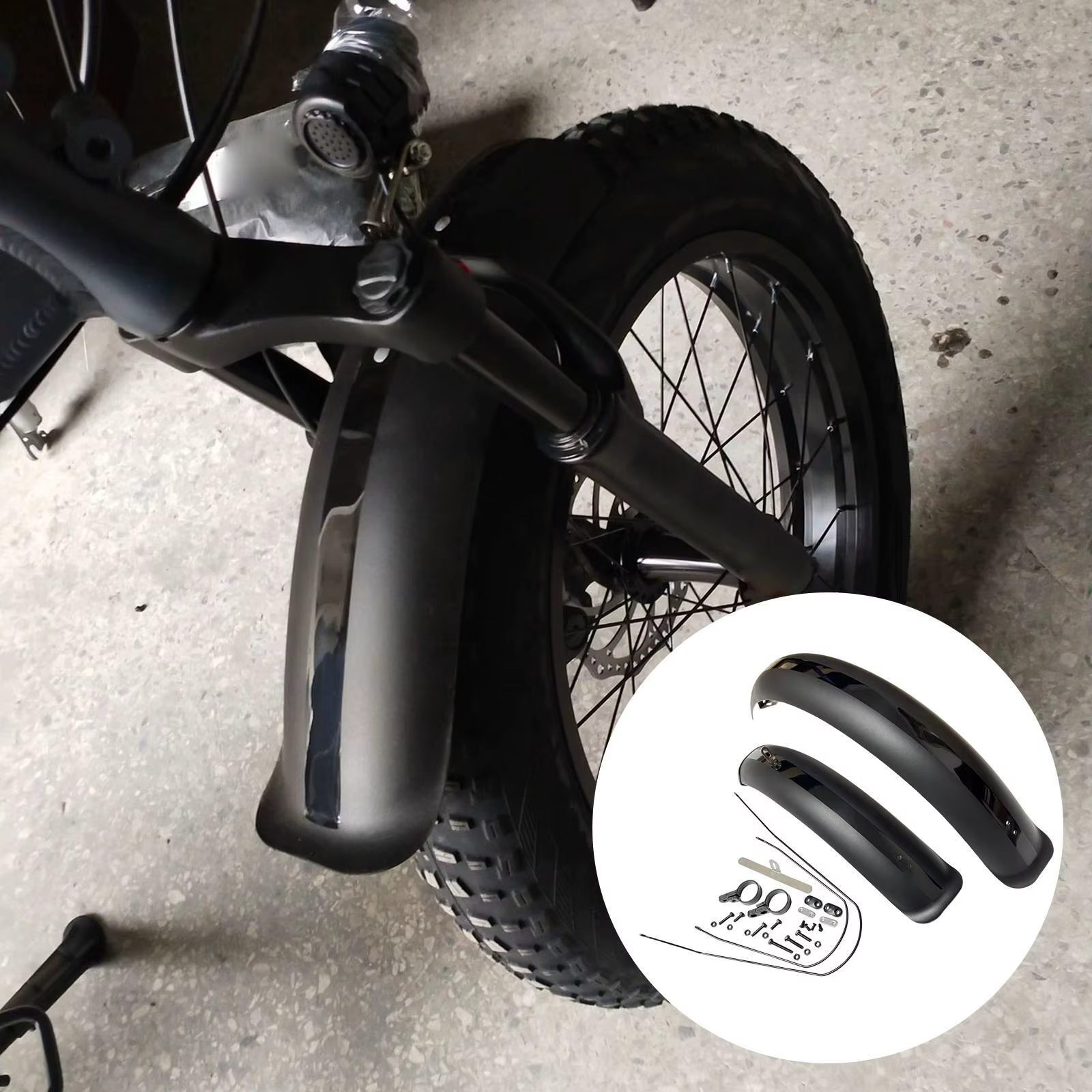 20 "x4.0 garde-boue de vélo gros pneu